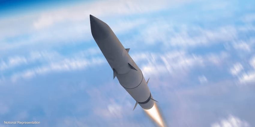 Conceptual image of the Glide Phase Interceptor, capable of countering hypersonic threats. (Courtesy of Northrop Grumman)