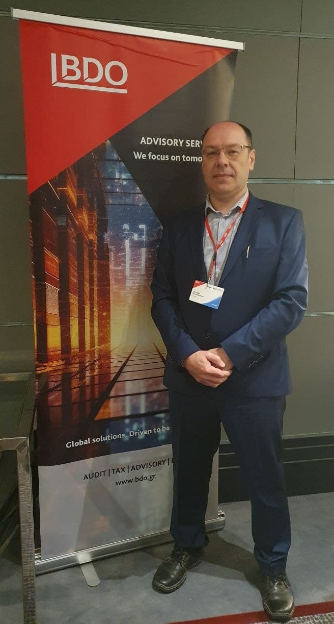 Victor Nevmerezhitsky, Representative of BDO in Ukraine, at the Global BSO Conference 2026 in Athens Victor Nevmerezhitsky, representative of BDO in Ukraine, during the Global BSO Conference 2026