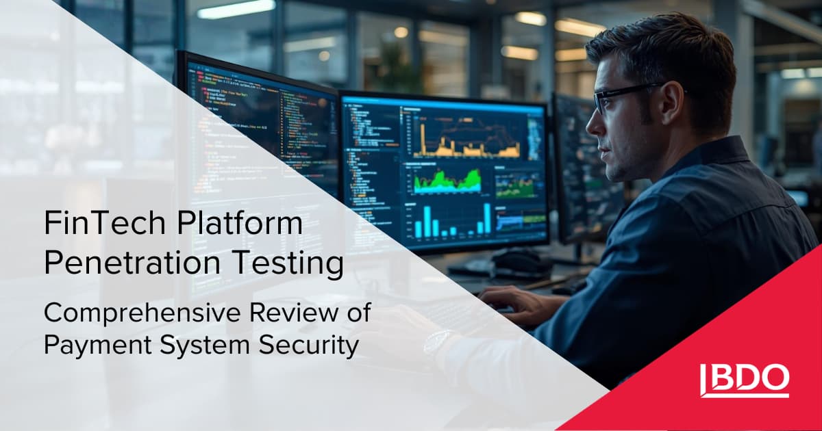 Bank Pentesting Penetration testing of fintech platforms: cybersecurity assessment - BDO